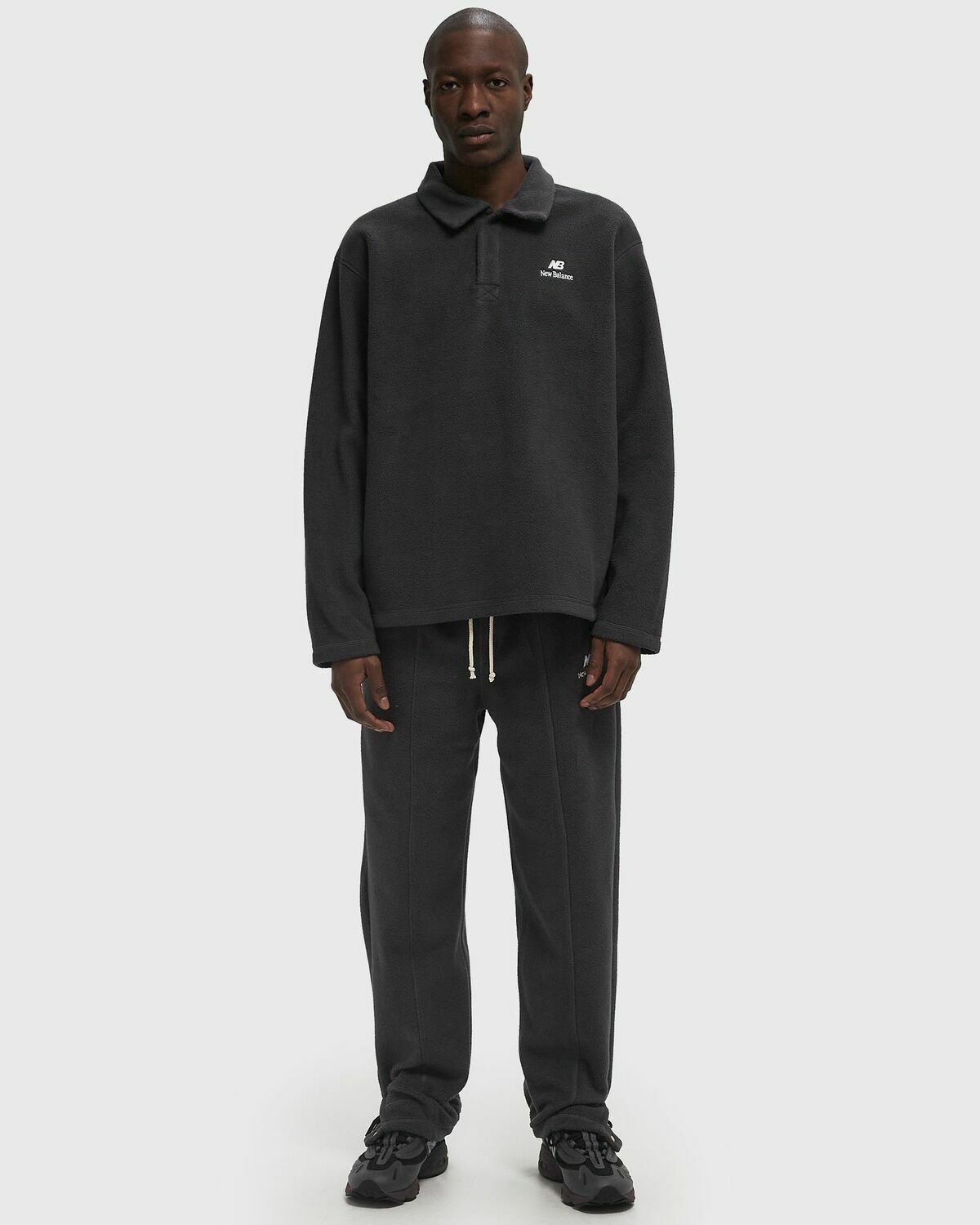 New Balance Polar Fleece Polo Black Men