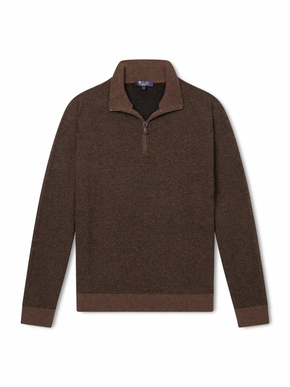 Loro Piana - Roadster Cashmere Half-Zip Sweater - Brown