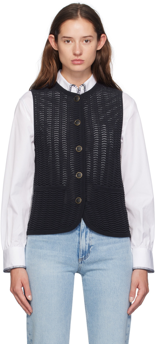 rag & bone Navy Elisa Vest