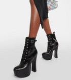 Vivienne Westwood Leather platform ankle boots