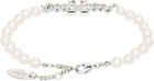 Off-White Arrow Faux-Pearl Full Bracelet