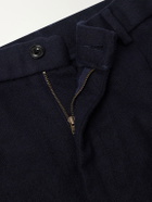 Hartford - Straight-Leg Wool-Blend Trousers - Blue