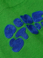 Acne Studios - Exgo Ric Rac-Trimmed Cotton-Jersey Polo Shirt - Green