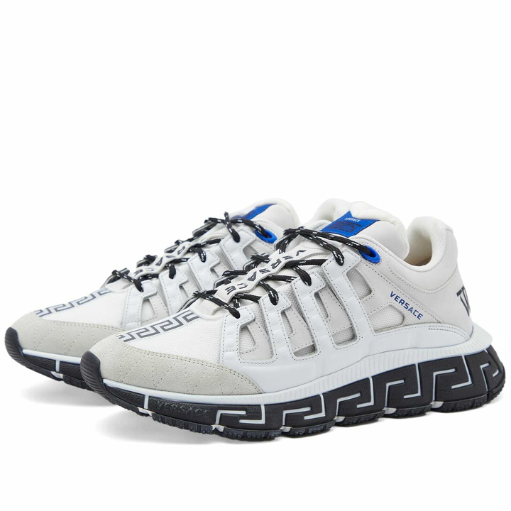 Photo: Versace Men's Trigreca Sneakers in Grey