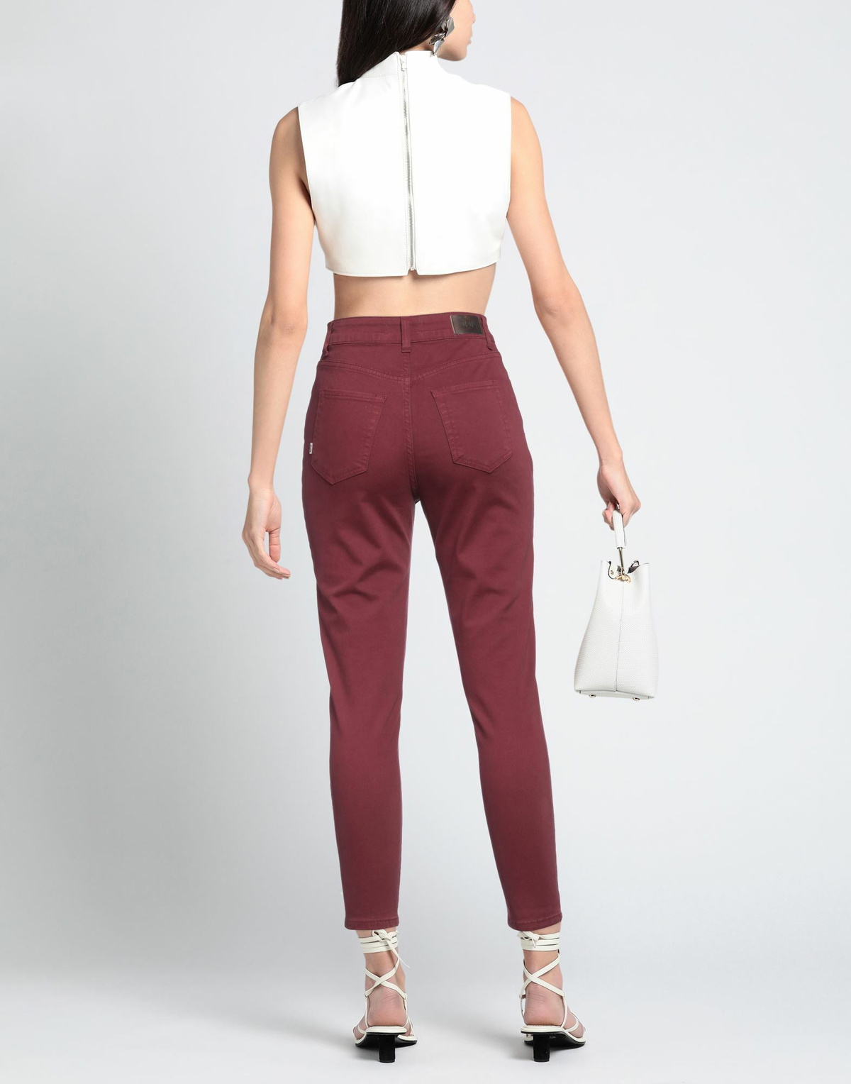 Jijil Womens Jeans Burgundy