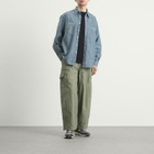 FrizmWORKS Men's Kuroki Chambray Work Shirt in Washed Blue