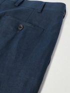 Kingsman - Straight-Leg Linen Suit Trousers - Blue