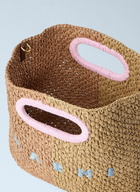 Marni Woven Tote Bag with Logo Detail