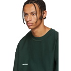 Vetements Green Inside-Out Shark Sweatshirt