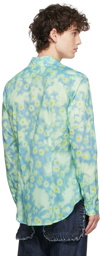 Molly Goddard Blue Floral Matthew Shirt