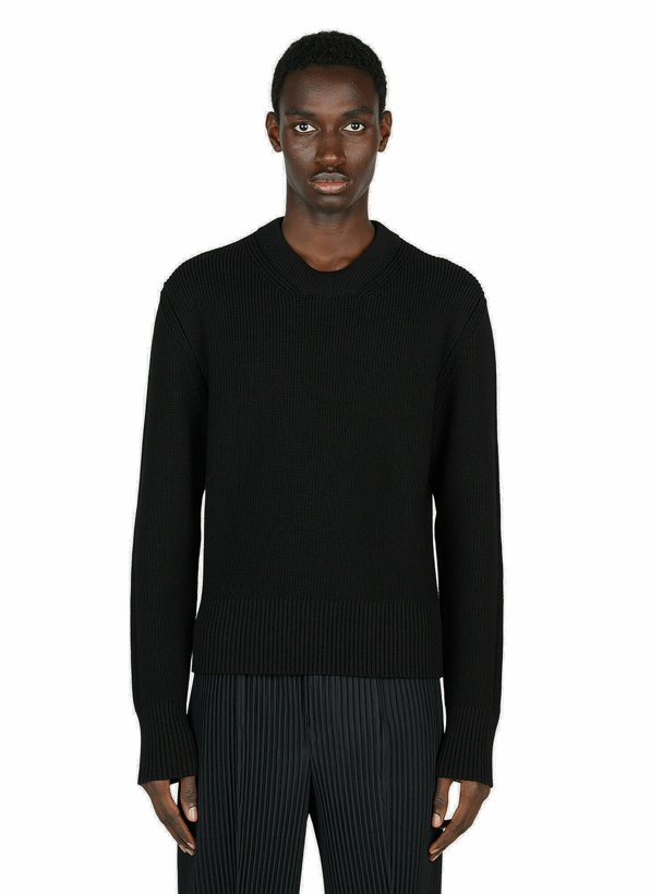 Photo: Maison Margiela - Ribbed Pullover Sweater in Black