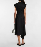 JW Anderson - Embellished asymmetric midi dress