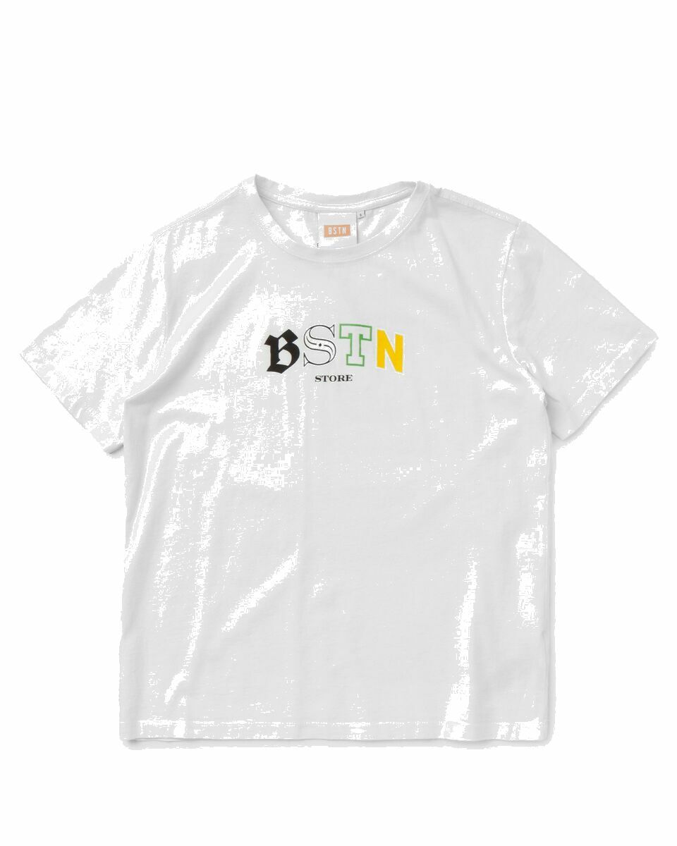 Photo: Bstn Brand Typo Tee White - Womens - Shortsleeves