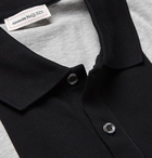 Alexander McQueen - Logo-Appliquéd Cotton-Jersey and Piqué Polo Shirt - Black