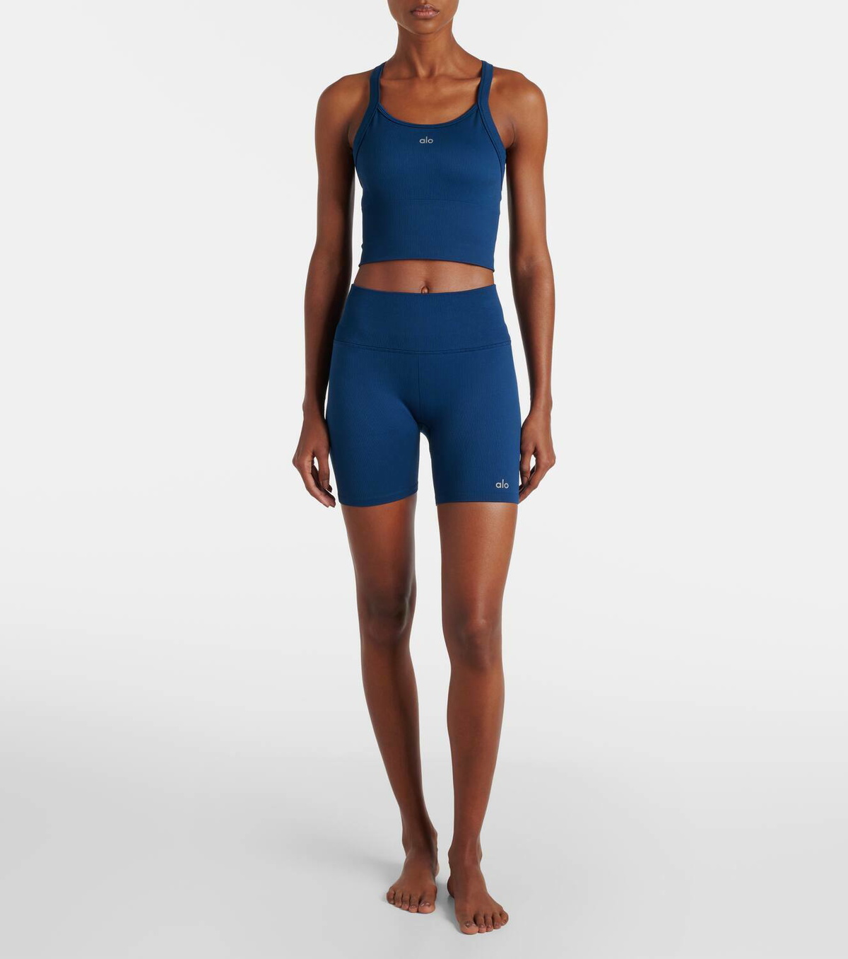 Alo Yoga Favorite ribbed-knit cropped tank top