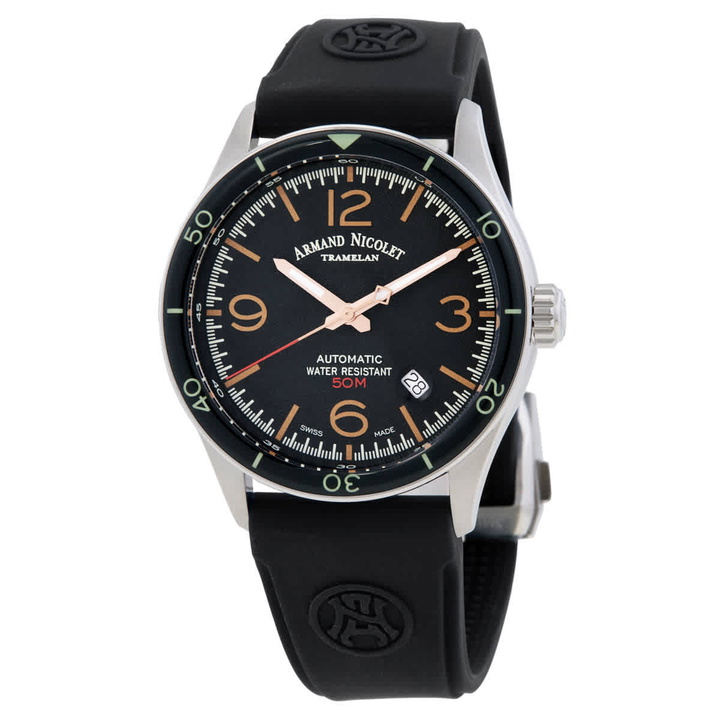 Photo: Armand Nicolet M2H Automatic Black Dial Mens Watch A740HNA-NS-GG2710N