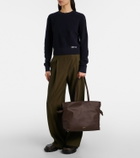 Loewe Flamenco Large leather tote bag
