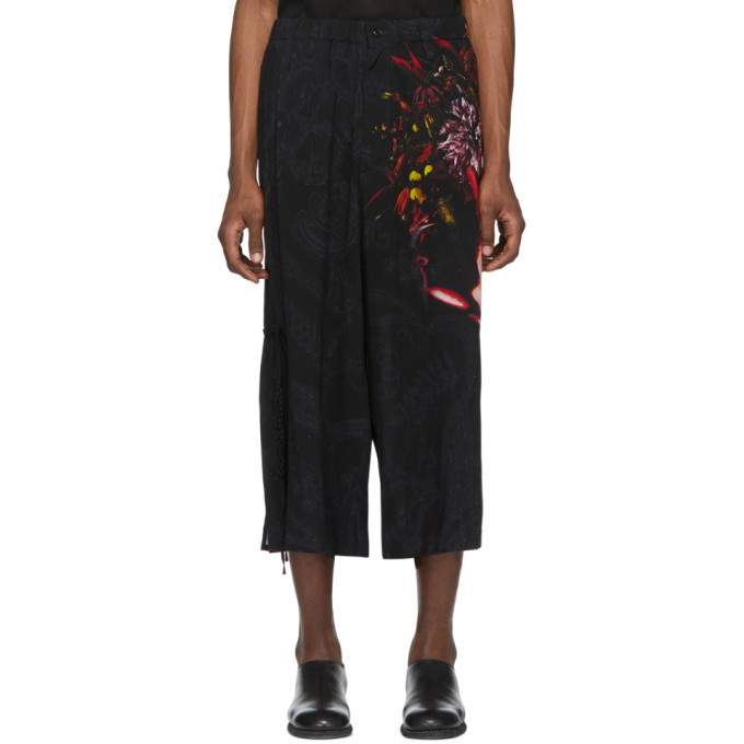 Photo: Yohji Yamamoto Black Woman Baty Print Trousers