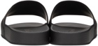 Bottega Veneta Black Rubber Slider Sandals