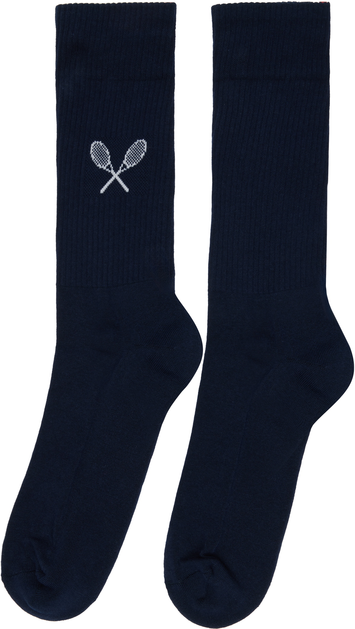 Thom Browne Navy Tennis Racquet Athletic Socks