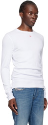 Diesel White D-Ribber-Ls-N Long Sleeve T-Shirt