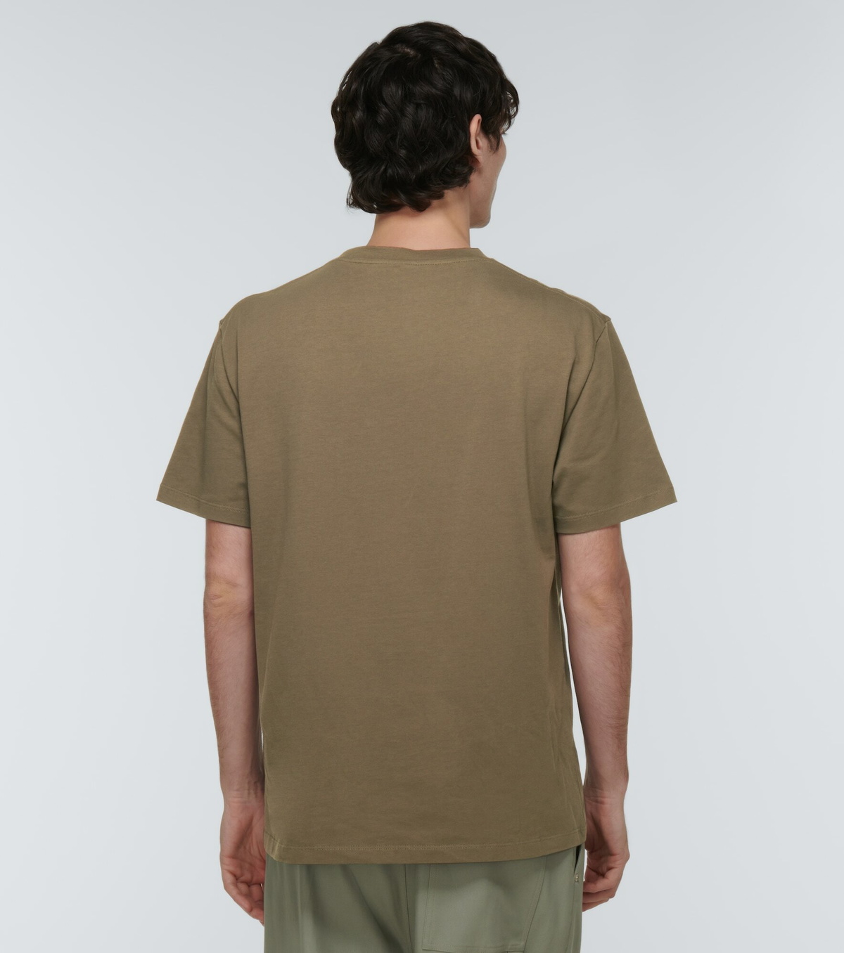 【LOEWE】アナグラム コットン ジャージー Tシャツ Khaki Green Anagram cotton jersey T-shirt in green - Loewe | Mytheresa