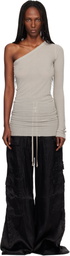 Rick Owens Off-White Temple Ziggy Minidress