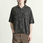 Unlikely Dry Goods Men's Argyle Rayon Shirt in Charcoal