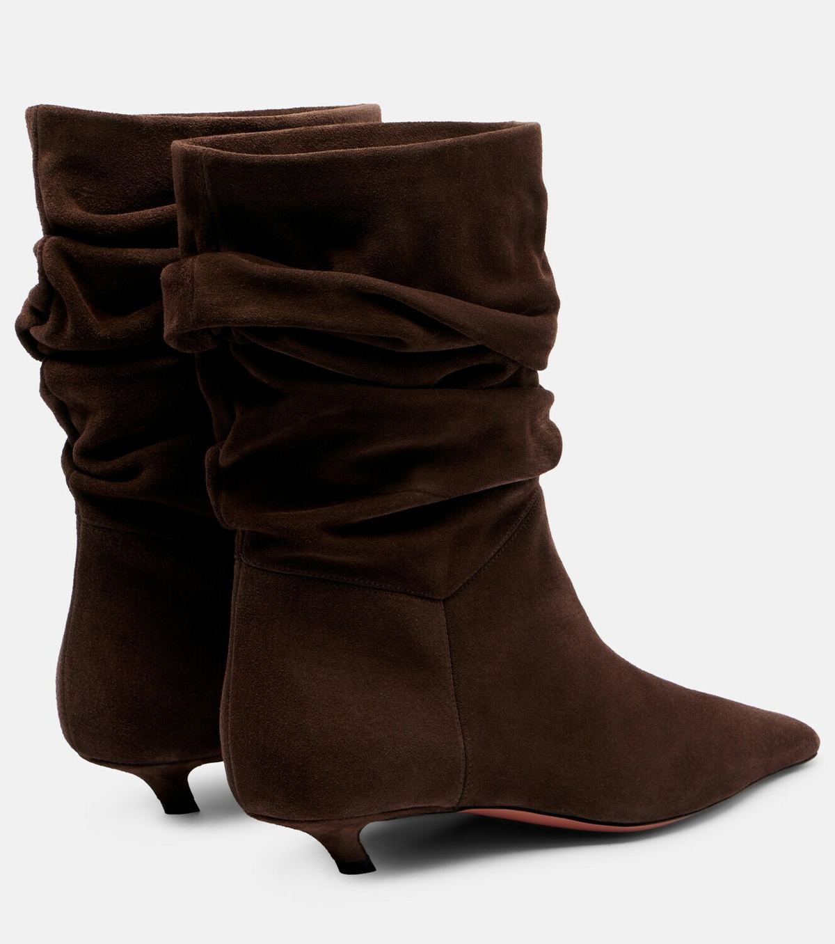Amina Muaddi Jamie 25 suede ankle boots
