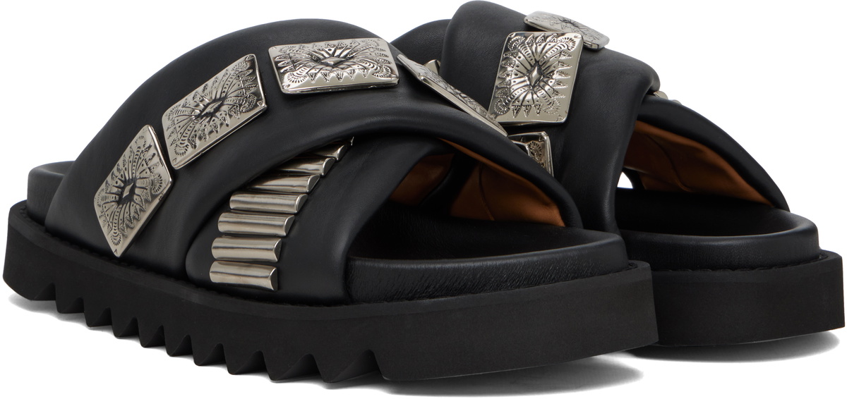 Toga Virilis SSENSE Exclusive Black Leather Sandals