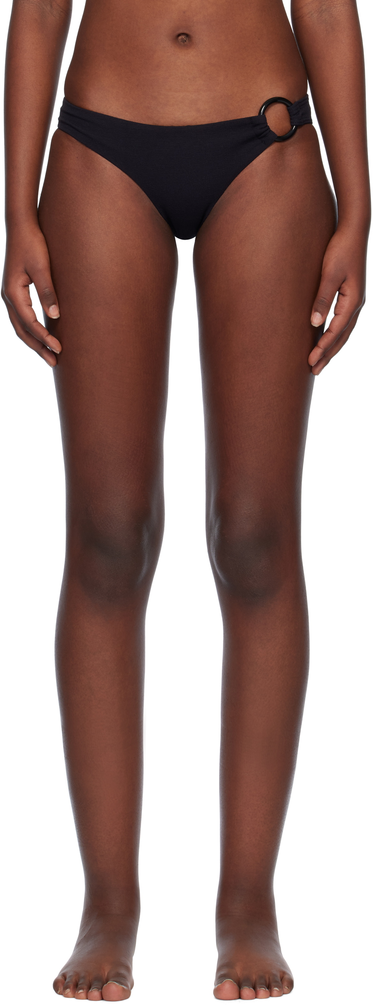 Matteau Black Ring Bikini Bottom