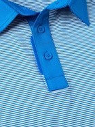 G/FORE - Striped Tech-Jersey Golf Polo Shirt - Blue