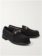 George Cleverley - Colony Full-Grain Suede Loafers - Black