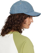 AMI Paris Blue Denim Ami de Coeur Embroidery Cap