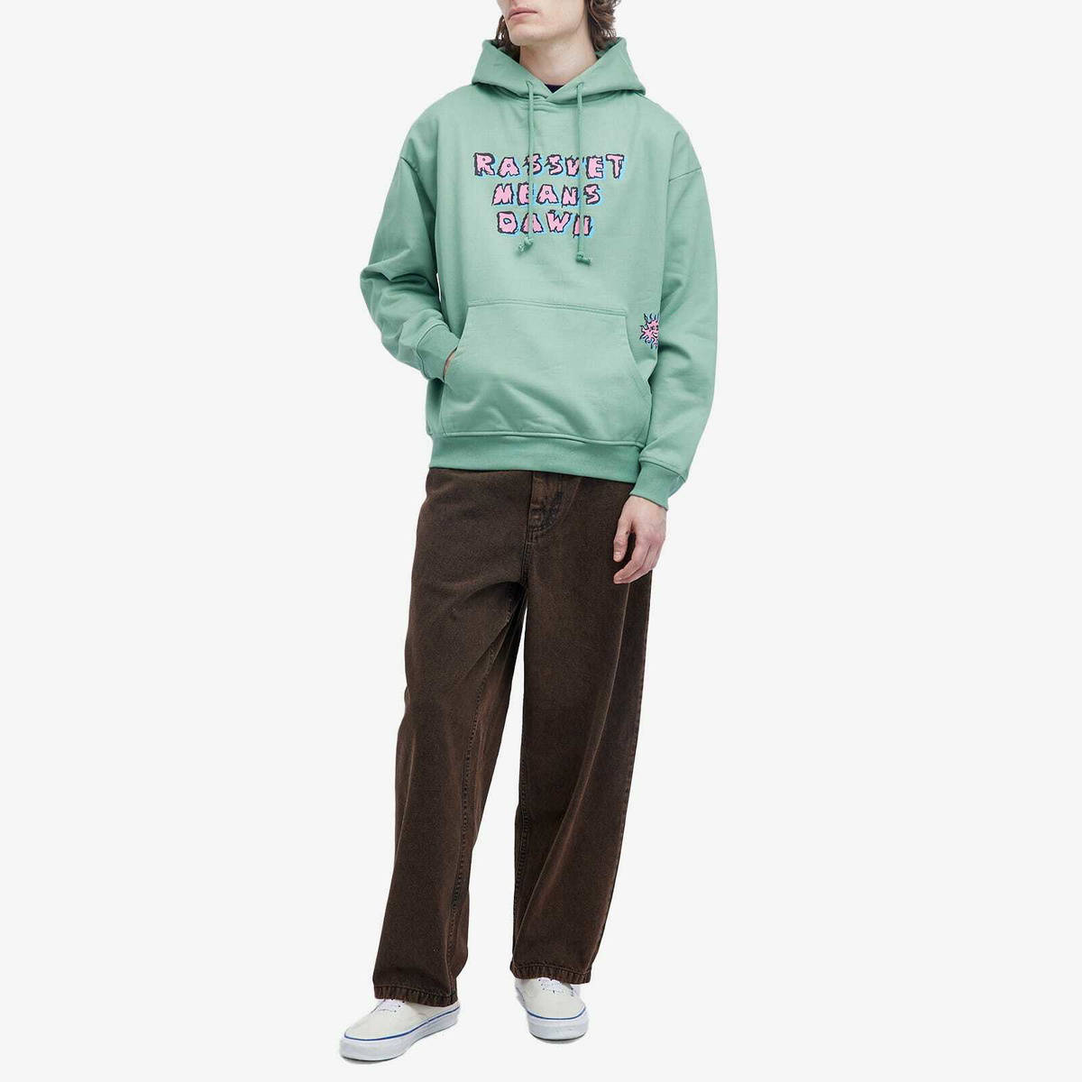 PACCBET Men's R.M.D Popover Hoodie in Khaki