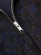 Kardo - Paiwand Studio Amardeep Embroidered Cotton-Herringbone Jacket - Blue