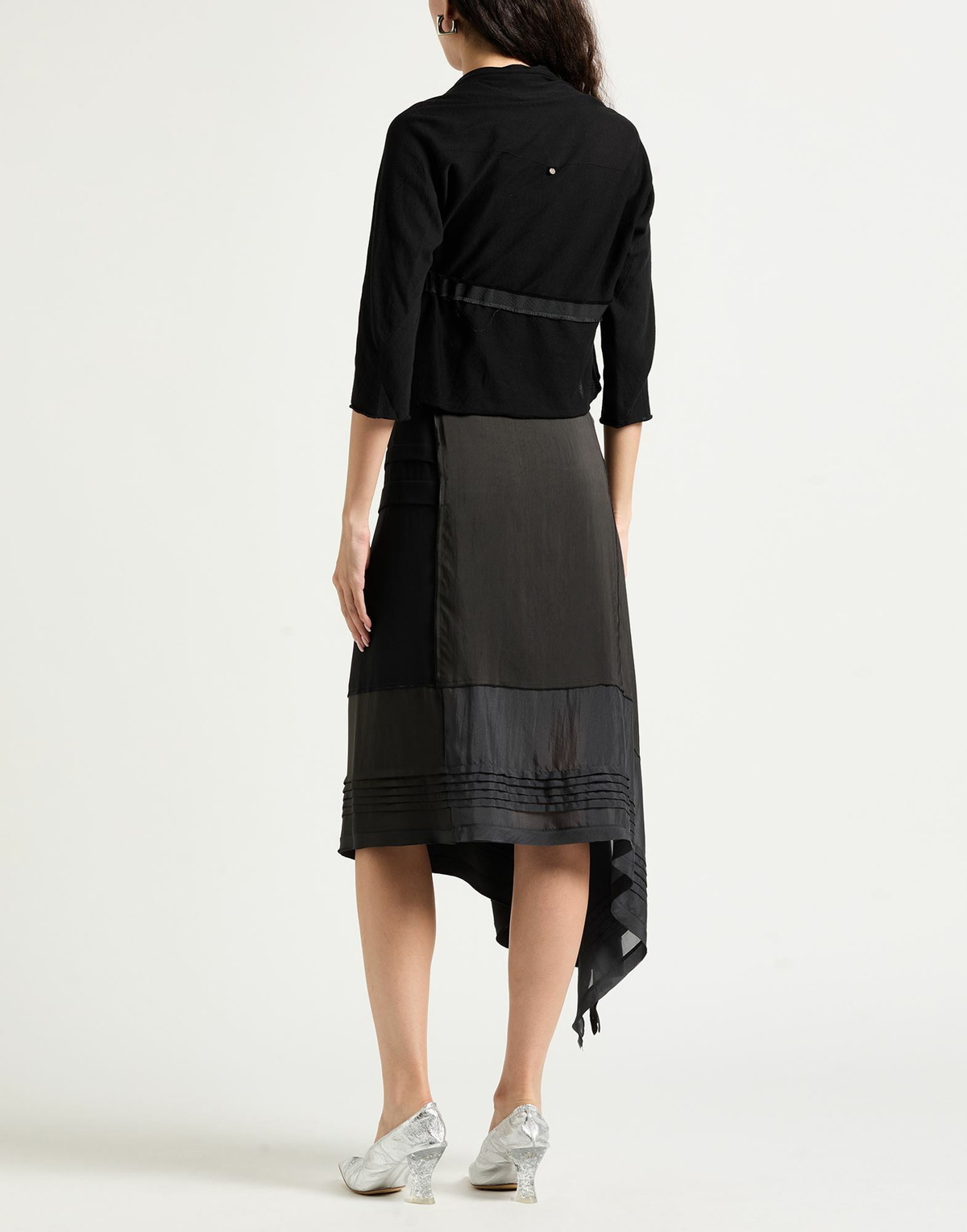 Lemaire Womens Midi skirt Charcoal