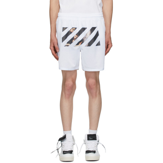 Off-White White Caravaggio Angel Shorts