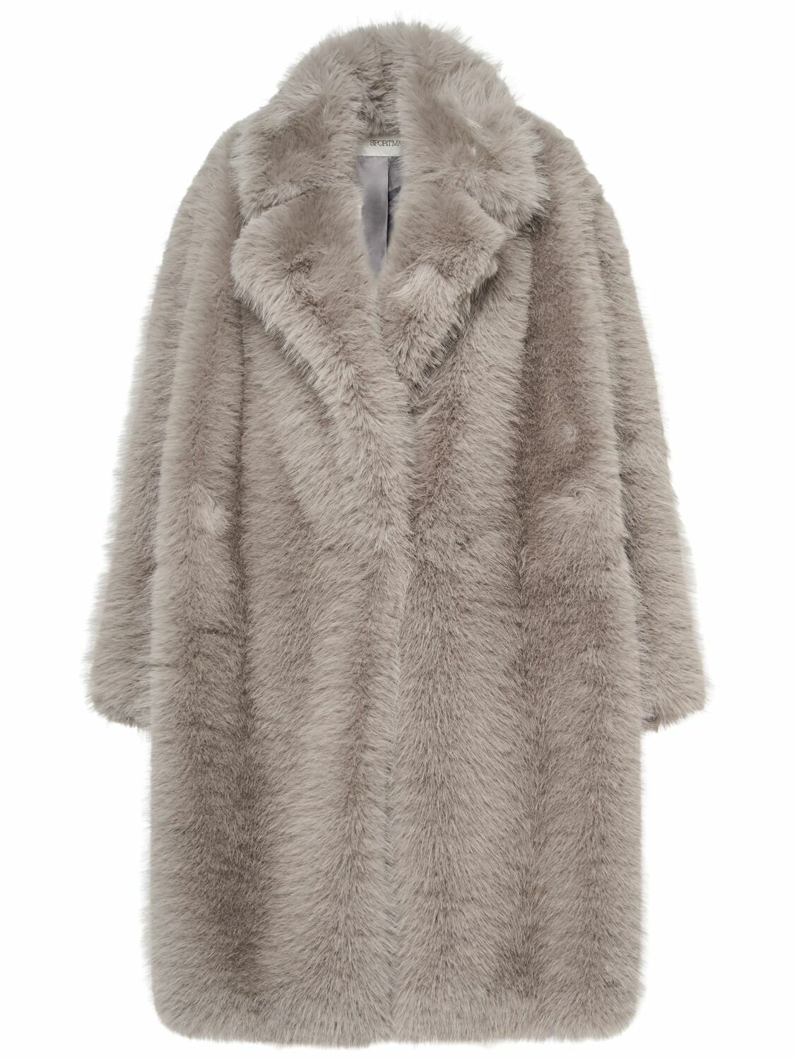 SPORTMAXアウトレット「MANICO」フェイクファーコート SPORTMAX Manico Faux Fur Coat Sportmax