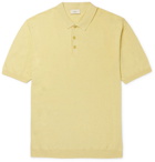 Altea - Linen and Cotton-Blend Polo Shirt - Yellow