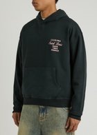 Club 1984 Patron 84 Printed Hooded Cotton Sweatshirt Black