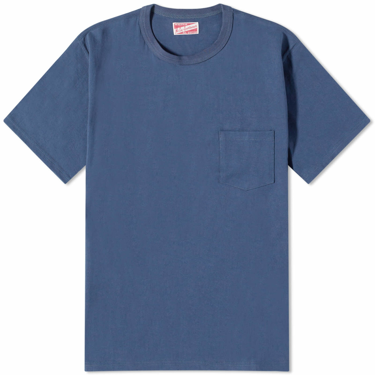 The Real McCoy's Men's Joe McCoy Pocket T-Shirt in Marine Blue The Real ...