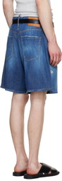 Dsquared2 Blue Medium Wash Denim Boxer Shorts