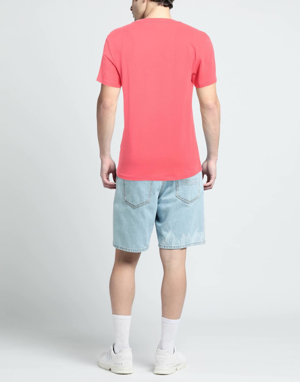 Moschino Swim Mens T-shirt Coral