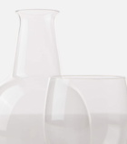 Karakter Glass carafe and glass set by Aldo Bakker