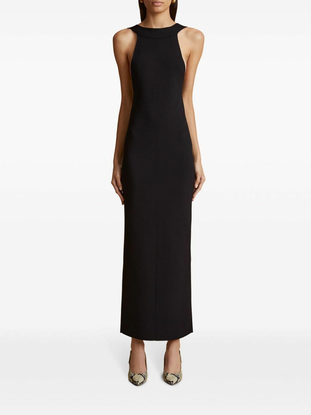 パーティードレス KHAITE 54963002W3002 Dresses Ny Black KHAITE Black Halterneck Maxi Dress Khaite