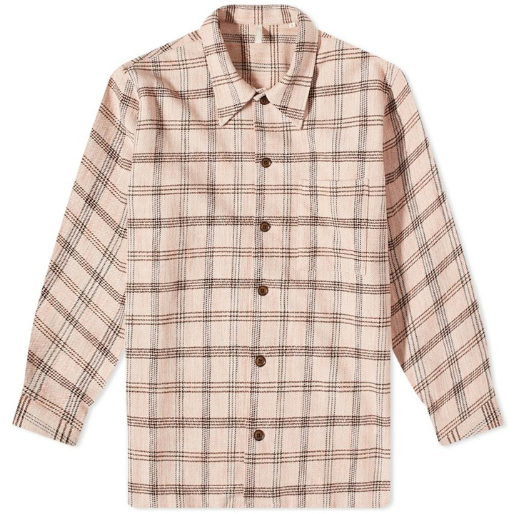 Photo: Sunflower Men's Spacey Check Overshirt in Pink Check