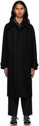 Comme des Garçons Homme Black Hooded Coat