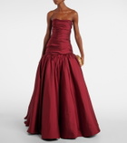 Marmar Halim Draped off-shoulder corset gown