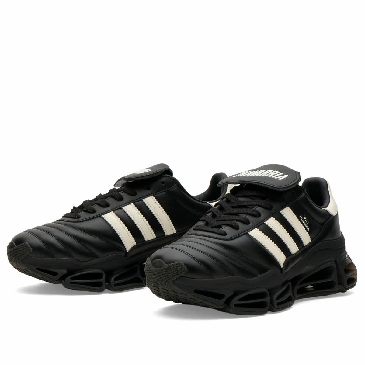 Adidas x Willy Chavarria Megaride Copa Sneaker in Core Black/Off White/Core Black